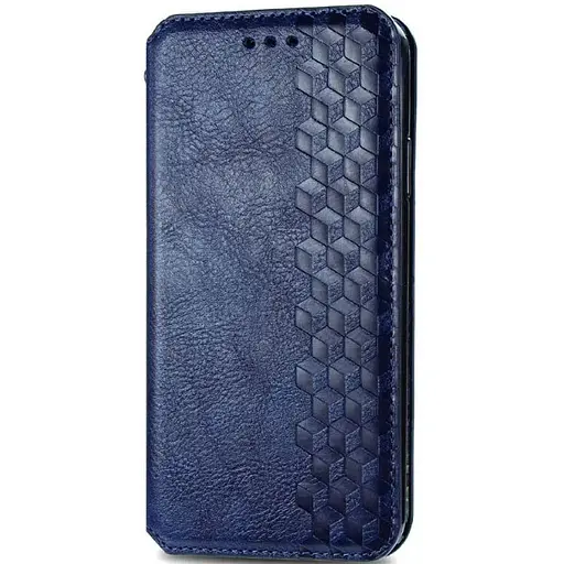 Кожаный чехол-книжка Getman Cubic (PU) для Xiaomi Redmi 9A Синий