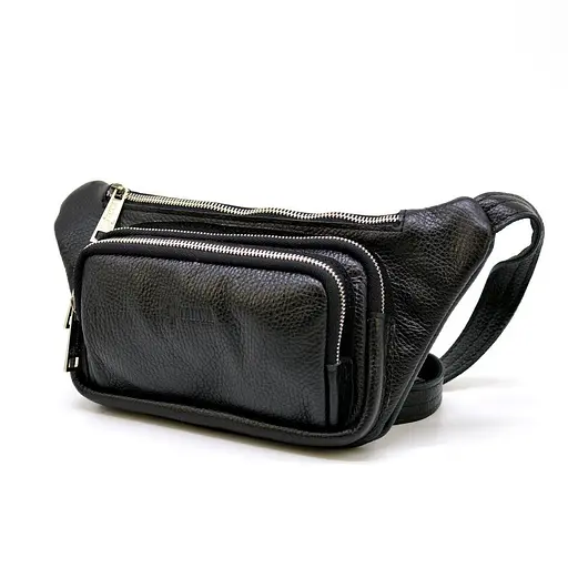 Кожаная мужская сумка на пояс TARWA 14х29х5 см sum0025965 - фото 8