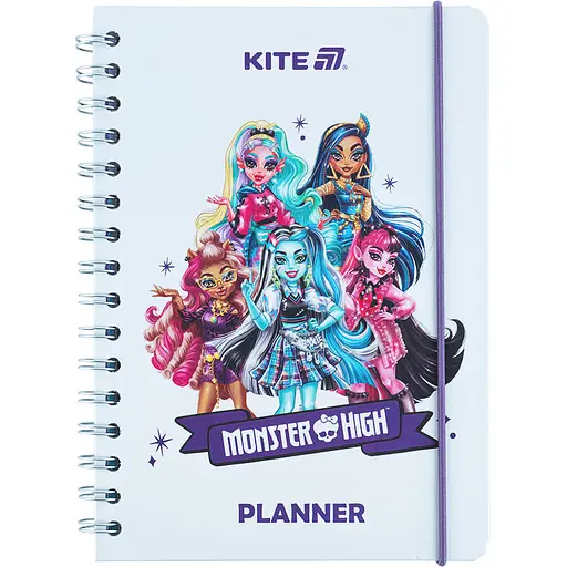Щоденник шкільний Kite Monster High на спіралі тверда обкладинка (MH25-438)