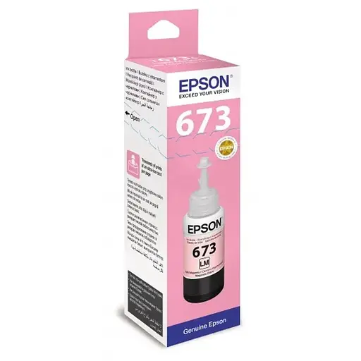 Чорнило Epson 673, Light Magenta, для L800/805/810/850/1800, 70 мл (C13T67364A)