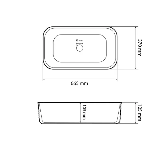 Умивальник VBI Volturino білий накладний VBI-012619, Білий - фото 5