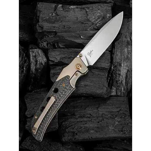 Ніж Weknife WE-Guthrie Champagne Titanium Twill CF - фото 6