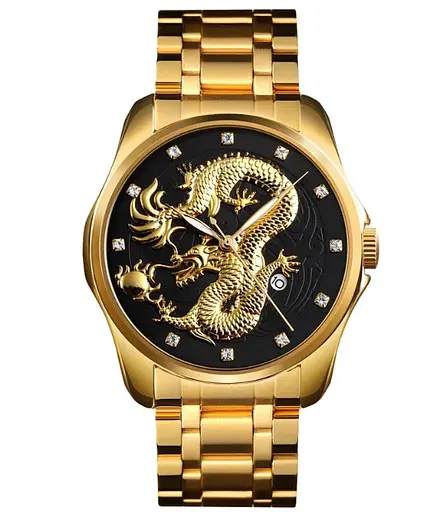 Наручний годинник Skmei 9193 Gold Black, 9193GDBK (18395)