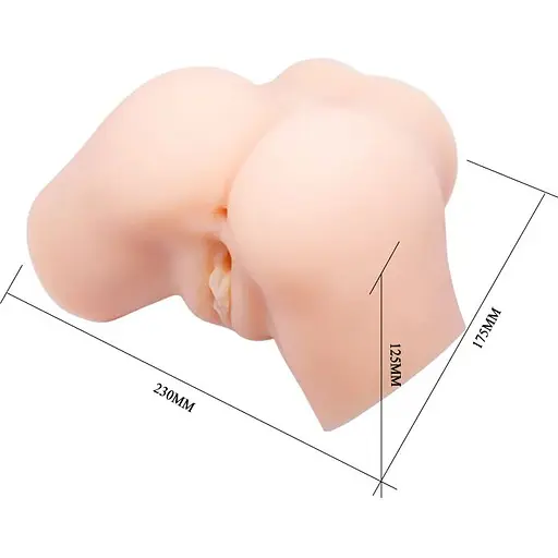 Мастурбатор з подвійною вібрацією і двома входами Crazy Bull-Samantha Dual Vagina and Anal, BM - 00900T71ZK, Телесный - фото 10