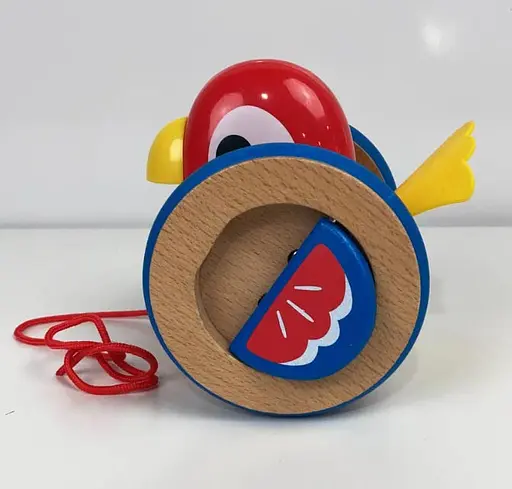 Деревянная каталка Hape E0360 Птенчик развивающая деревянная игрушка из дерева для малышей - фото 5