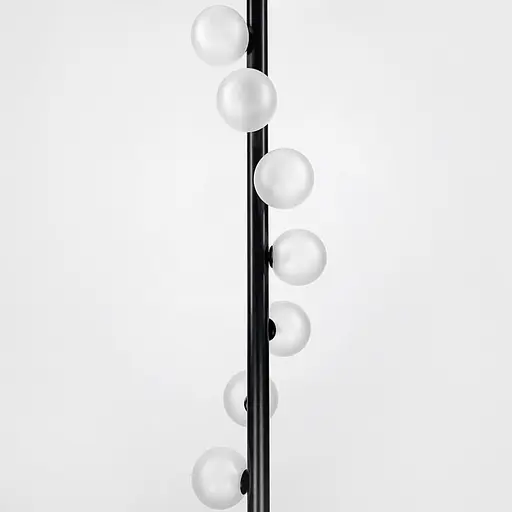 Подвес с 7 миниатюрными плафонами в черном корпусе 120 см Ст. SGJ 3-1200V BK | Line F - фото 4