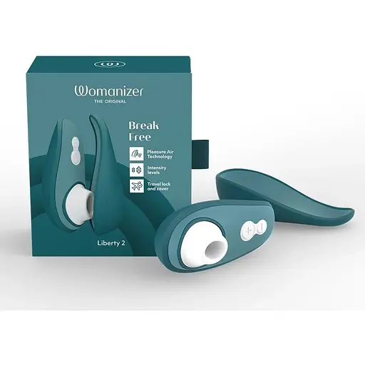 Вакуумний стимулятор Womanizer Liberty 2 Dark Petrol - фото 9