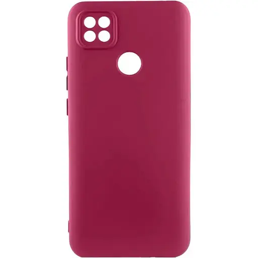 Чохол Silicone Cover Lakshmi Full Camera (AA) для Xiaomi Redmi 10A Бордовий / Marsala