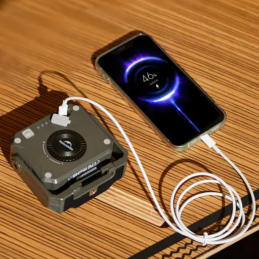 Фонарь прожектор Naturehike CNK2300012 с белым и красным светом Коричневый - фото 6