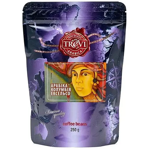 Кофе в зёрнах Trevi Арабика Колумбия Эксельсо 250 г - фото 1
