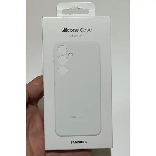 Оригинальный силиконовый чехол Samsung Silicone Case для Samsung Galaxy S24 Plus (S926) White EF-PS926TWEGWW - фото 2