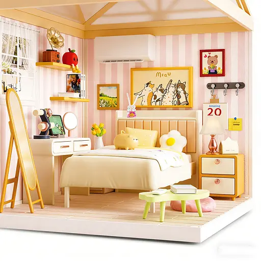 Конструктор-румбокс Mini House серии Интерьер - Спальня (8004) - фото 6