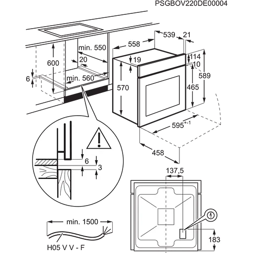 Духова шафа електрична Electrolux EOD5H70BZ - фото 8