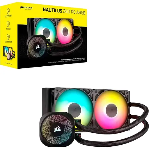 СВО Corsair NAUTILUS 240 RS ARGB Black (CW-9060092-WW) - фото 9