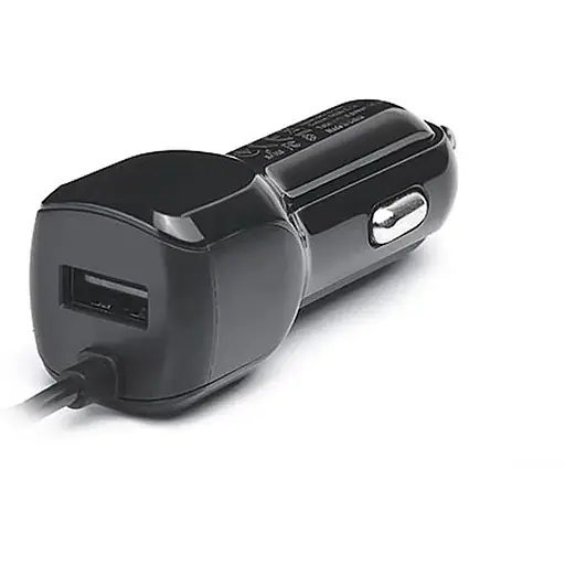 Автомобільний зарядний пристрій Real-El CA-15 (2USB, 2.1A) Black + кабель microUSB - фото 2