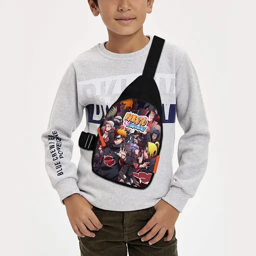 Сумка через плече дитяча Аніме Naruto 29х17 см сумка слінг для хлопчика (02047)