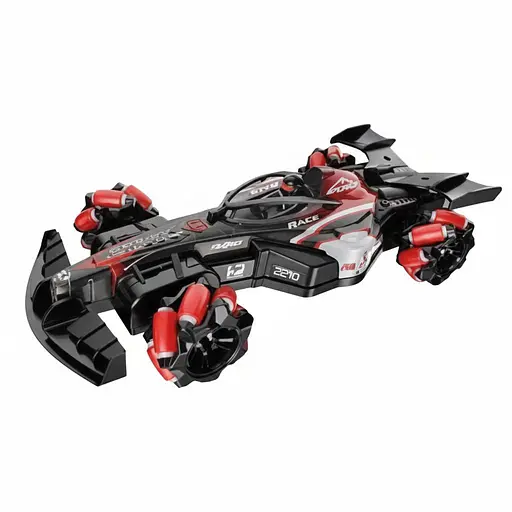 Радиоуправляемая дрифт-машина GS 021 A-02 4WD, аккумулятор 3.7V, пульт 2.4GHz, вращение 360°, с парогенератором, красный