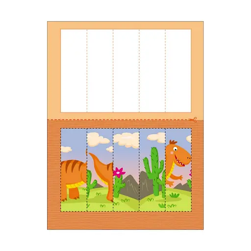 Розвиваючі зошити "Динозаврики" 20410 пазли-розрізалки - фото 2