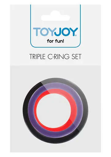 Эрекционное кольцо Toy Joy Triple G-Ring Set 3 шт. мульти - фото 5