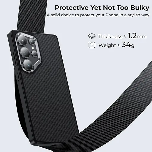 Чехол Benks ArmorPro Kevlar Case 600D/1500D Magnetic для Samsung Galaxy S25 Ultra Black (6948005949198) [141727] - фото 20