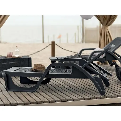 Шезлонг пластиковий Bica Nilo, графіт - фото 8