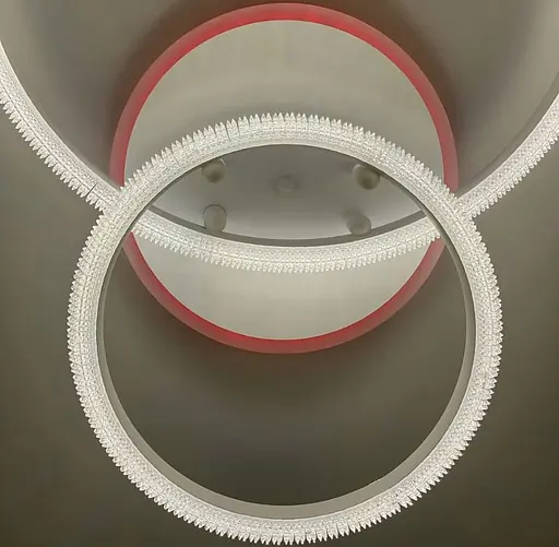 Світлодіодний світильник на 2 кільця в білому корпусі Line.F A 77012/2B+LED WH - фото 5