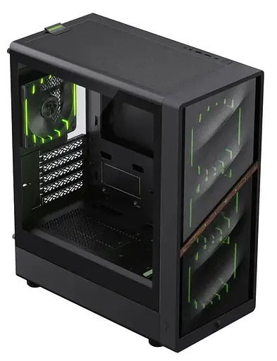 Корпус GameMax Aeris 330 M Tempered Glass без БЖ Black (AERIS 330 MB) - фото 4