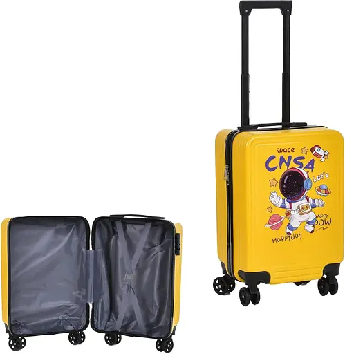 Валіза, 50x32x21 см, колеса 5.5 см, кодовий замок, пластик