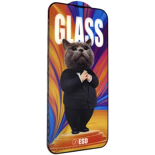 Захисне скло DK Full Glue Cat ESD Anti-Dust для Apple iPhone 14 Plus 016170 black