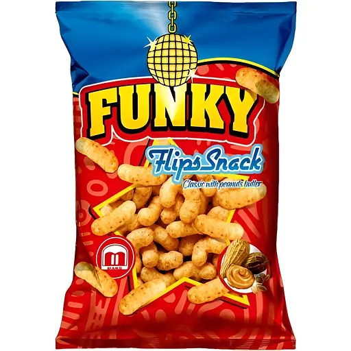 Класичний снек Funky Flips з арахісом 80 г 