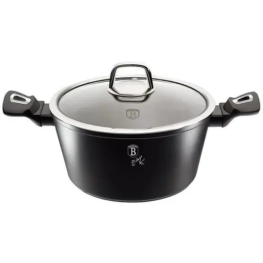 Каструля з кришкою Berlinger Haus Black Silver Line Collection (BH-1851)