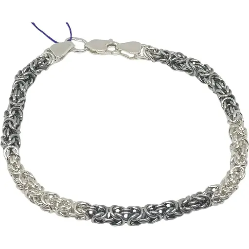 Серебряный браслет Стерлинг 9 (Фантазийное). 50181 18,5