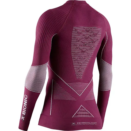 Термофутболка X-Bionic Energy Accumulator 4.0 Melange Shirt Round Neck Long Sleeve Women XL Бордовий (1068-EA-WT41W19W XL G144) - фото 2