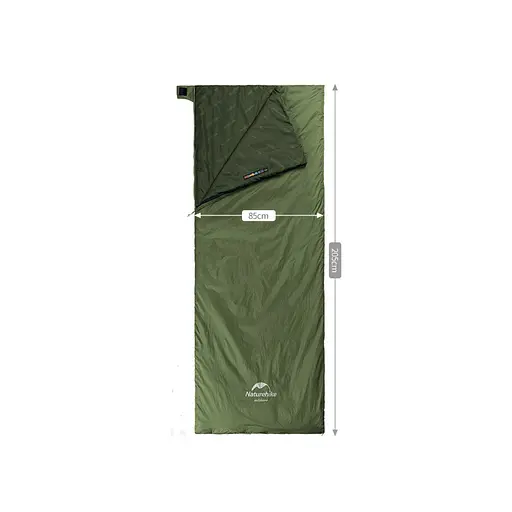 Спальник сверхлегкий Naturehike Summer LW180 NH21MSD09 левый, (15°C), p-p XL, зеленый - фото 11
