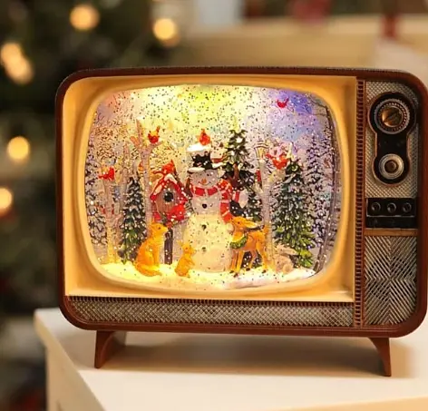 Новогодний музыкальный ночник XMAS WDL-24034B «Ретро телевизор» - фото 3