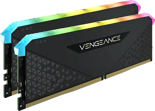 Оперативная память Corsair 32GB (2x16GB) DDR4 3200MHz Vengeance RGB RS Black (CMG32GX4M2E3200C16) Б/У - фото 2
