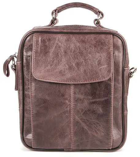 Шкіряна чоловіча сумка SHVIGEL 20х22,5х7 см sum0023500 - фото 2