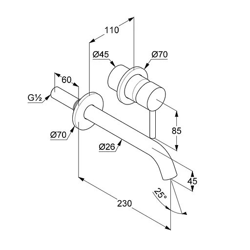 Смеситель для умывальника Kludi Bozz черный мат 382453976 - фото 4