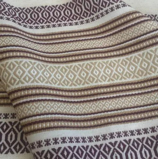 Лляная ткань с украинским орнаментом "Луч 1" (от 1 м) - фото 1