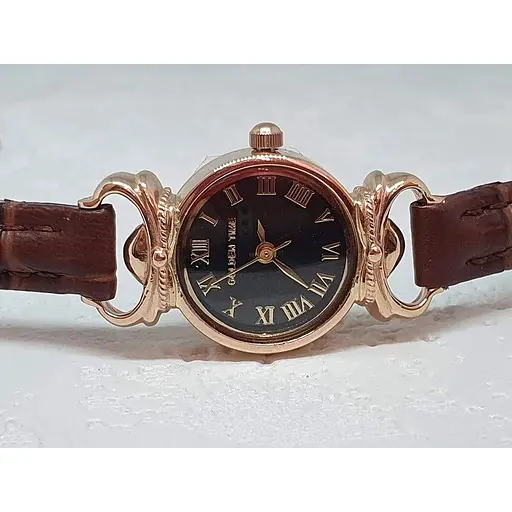 Золотые часы Golden Time кварцевые. Ч86РК ЧЕРН - фото 3