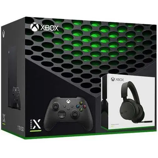 Microsoft Xbox Series X 1Tb + Геймпад Microsoft Xbox Series X, S (Carbon Black) + Microsoft Official Xbox Wireless Headset