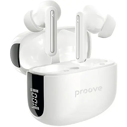 Навушники бездротові Proove Tempo TWS with ANC (APP) з підтримкою додатка білі