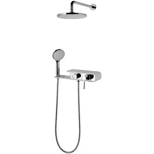 Душева система Corsan Konekto хром прихованого монтажу CMN001 KONEKTO SZARY, Хром - фото 1