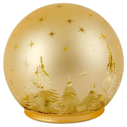 Світильник декоративний Chomik Куля скляний LED 12x11 см золотий (BOZ1846)