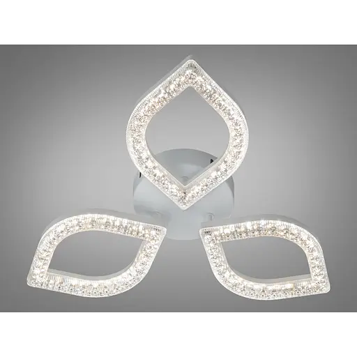 Стельова LED люстра Romin MX4773 білий 45W три плафони акриловий розсіювач - фото 1