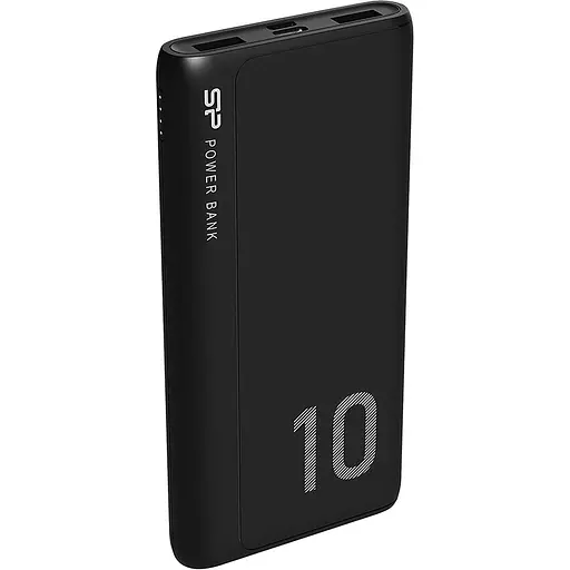 Зовнішній акумулятор (павербанк) Silicon Power QP15 10000 mAh чорний (SP10KMAPBKQP150K) - фото 2