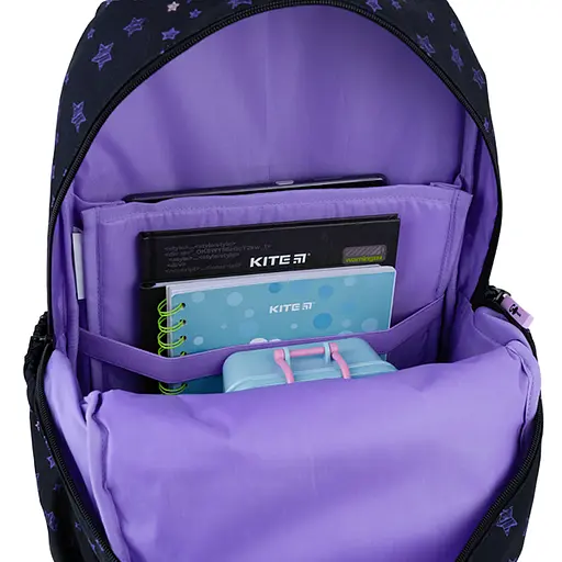 Рюкзак GoPack Education 120M-1 Stars Черно-фиолетовый (GO26-120M-1) - фото 15