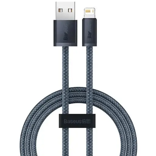 Кабель Baseus Dynamic Series Fast Charging Data Cable USB to Lightning 2.4A 1 м Сланцево-сірий
