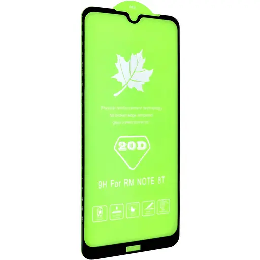 Защитное стекло DK Full Glue 20D для Xiaomi Redmi Note 8T black