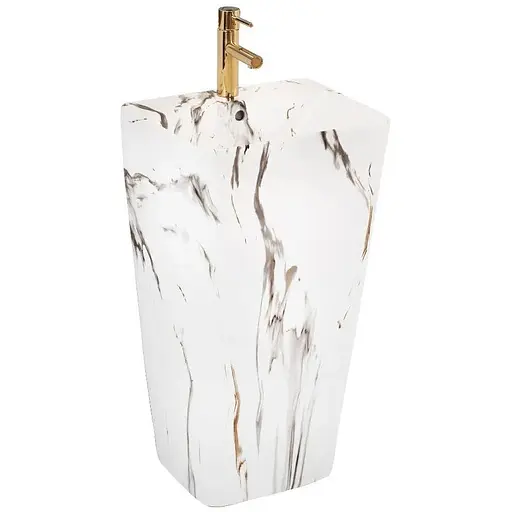 Умивальник Rea Aris marble мармур підлоговий REA-U6906, Мармур - фото 1